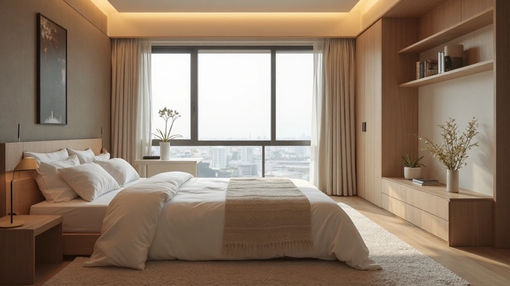 モダンスタイルの寝室インテリア